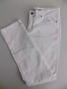Prana Women's Jeans Size 10 Solid White Skinny Leg Denim Pant - Picture 1 of 3