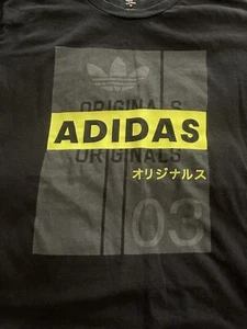 T-Shirt Adidas Originals Grafikdruck Herren Medium schwarz doppelseitig - Bild 1 von 7