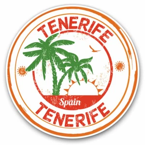 2 x Vinyl Stickers 20cm - Tenerife Spain Espana Palm Trees Cool Gift #6102 - Bild 1 von 9