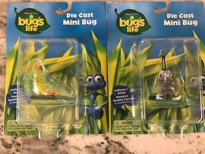 Disney Pixar A Bug’s Life Mini Bug Die-Cast Figures Set Francis & Heimlich NIP - Picture 1 of 4