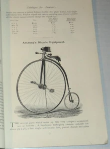 JUNE 1889 1ST ED. ILLUSTRATED CATALOGUE OF PHOTOGRAPHIC EQUIPMENTS & MATERIALS - Foto 1 di 6