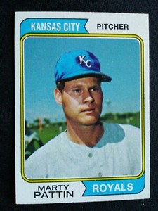 1974 Topps Baseball Card # 583 Marty Pattin - Milwaukee Brewers