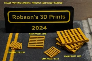 GMA PALLETS 48"X40" IN SCALE: 1/35, 1/48(O), 1/72, 1/87 (HO). RESIN, HIGH DETAIL - Picture 1 of 5