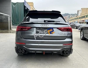 For Audi Q3 SUV 2019-24 Real Carbon Fiber Rear Tail Trunk Spoiler Wing Lip Trim - Picture 1 of 12