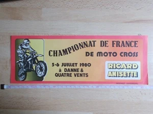 Selbstklebend Meisterschaft De France Von Moto Kreuz - Ricard Anislikör - 31 CM - Bild 1 von 1