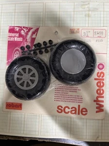 Robart 3 1/4” Soft Rubber Treaded Wheels NIP U325 - Picture 1 of 2