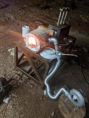 Soplador de forja de herrero a gran escala soplador eléctrico de forja de carbón (salida... Foto 1 de 4