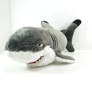 Erdnymphe grau weiß schwarz 19 Zoll Hai Stofftier Plüschtier - Bild 1 von 5