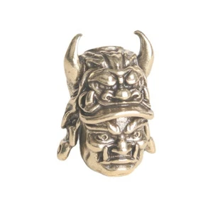 1Pc Vintage Samurai Helmet Knife Beads Woven Paracord Lanyard Pendants Decor - Picture 1 of 19