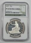 1877 Trade Dollar NGC Green Label (Superior Quality) PF 64 ULT CAM ~ 510 Mintage