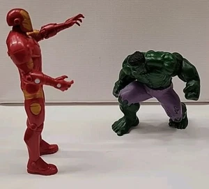 Hulk 4/5" PVC & Ironman 6" Semi Posable Figure Bundle - Fast Dispatch- - Picture 1 of 10
