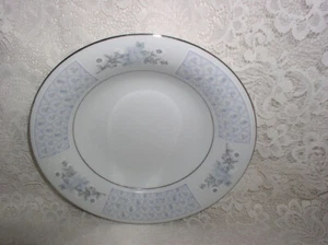 Tazón de cereal de sopa china fina liling azul gris flores castillo Yung Shen - Imagen 1 de 4