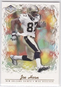 Tarjeta coleccionable de fútbol americano Pacific Impressions 2001 - Joe Horn #84 - Imagen 1 de 2