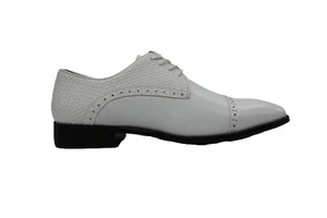 Scarpe eleganti uomo Antonio Cerrelli bianche in ecopelle con lacci 7052 - Foto 1 di 6