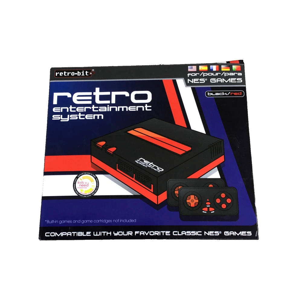 Retro-Bit Retro Nintendo Entertainment System For NES Games 2012 Black Red - Image 1 of 4