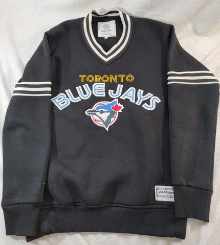 Rare Toronto Blue Jays Majestic Sweater Black MLB Limited Edition - Large L Cover