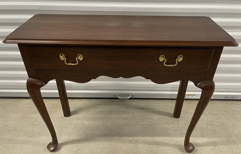 Henkel Harris Solid Cherry Georgian Console Table Finish 22 Cover