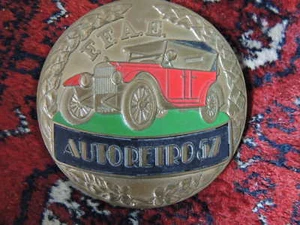 1.4 AUTORETRO 57 1957 FFAE Emblem Plakette Badge Typenschild vintage MG Morris  - Picture 1 of 7