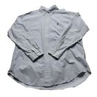 Ralph Lauren Shirt Long Sleeve Blue White Check Size Large 26” P2P Blake VGC