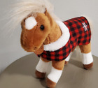 Breyer Palomino Tan Brown Horse Plush Snowflake Buffalo Plaid Blanket 11" ~ Nice