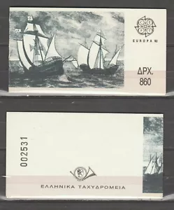 s42273 DEALER STOCK GREECE 1992 MNH** EUROPA CEPT booklet carnet libretto X 10 - Imagen 1 de 1