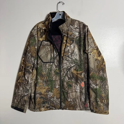 GYDE SUPPLY CO Camo Softshell Jacket Realtree Mens Size M Water Resistant - Image 1 of 4