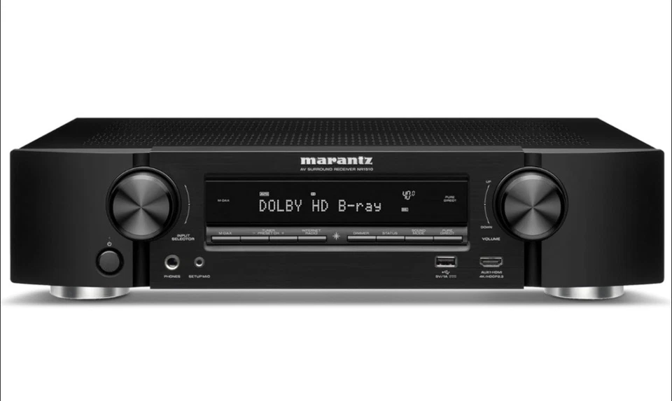 Marantz NR1504 Slim 5.1 Channel AV Receiver - HDMI | AirPlay | Network Streaming - Image 1 of 3