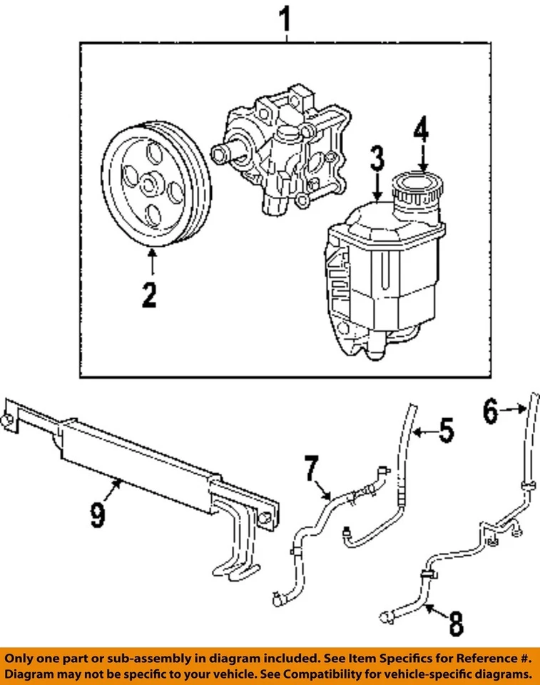 Mangueras de bomba CHRYSLER OEM 03-09 RAM 2500 - Manguera de retorno 52106846AE Foto 1 de 1