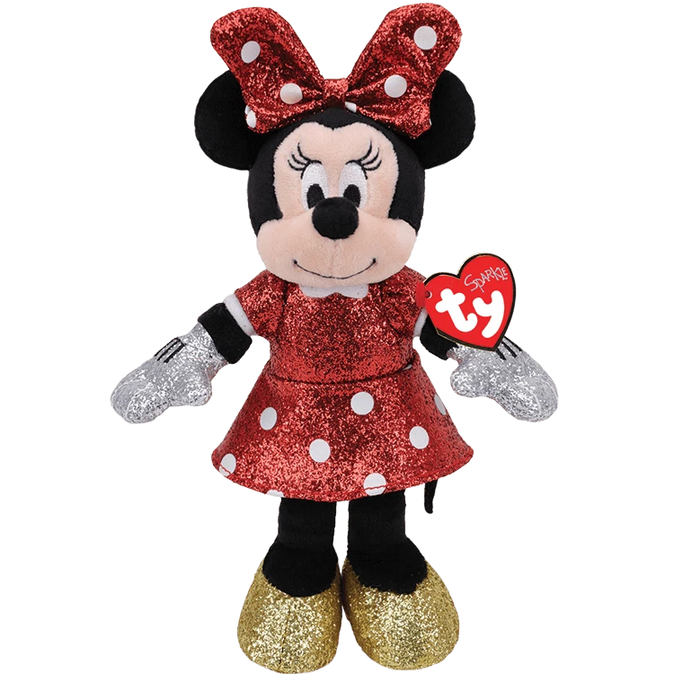 TY Sparkle Disney Minnie Mouse 13" Beanie Baby - New, With Tags - image 1 of 1