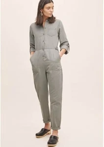 Anthropologie Linna Utility Khaki Jumpsuit Boilersuit UK 6 RRP £120 - Picture 1 of 8