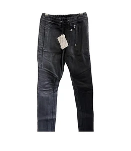 balmain drawstring leather trousers men Size 30 Brand New RRP £1835 - Picture 1 of 11