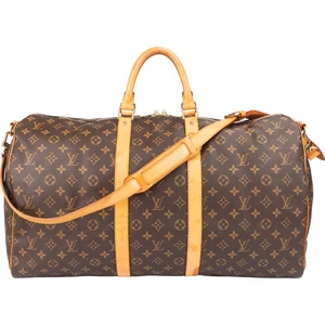 Louis Vuitton Canvas Monogram Keepall 55 Bandouliere Weekender Reisetasche - Bild 1 von 10