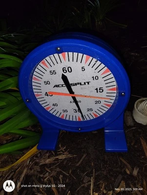 ACCUSPLIT AX850 Lane Timer/Pace Clock, Blue, 15-Inch - Image 1 of 2