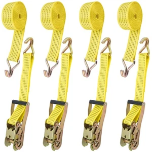 Schwerlast Ratschengurte (4er Pack), 2" x15' Ratsche Spanngurt, 5000 Pfund R... - Bild 1 von 7