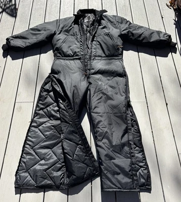 Walls Blizzard-Pruf Coveralls Men's XL Regular Black Insulated Workwear - Image 1 of 4