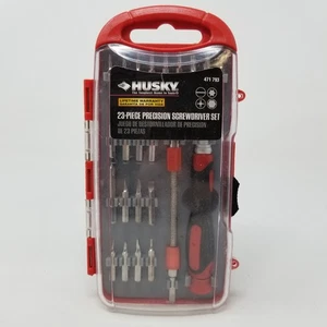 Husky 23 Piece Precision Screwdriver Set w Case - Picture 1 of 7