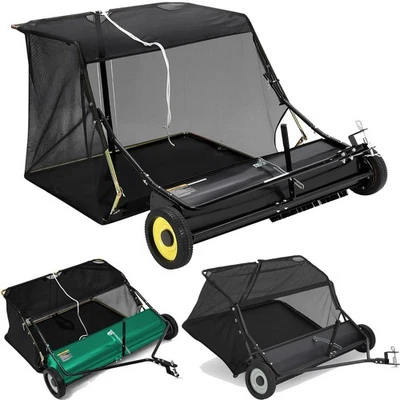 Barredora de césped de remolque con tolva grande | Enganche universal para tractores y cuatrimotos Foto 1 de 4