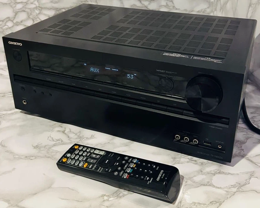 Onkyo TX-NR626 7.2 Ch HDMI 4K WiFi Bluetooth Home Theater Receiver 5Hz～100kHz - Image 1 of 4