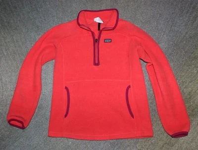 Patagonia Girls 1/4 Zip Orange Jacket - Size XXL (16-18) - EUC - Image 1 of 4