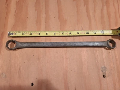 Vintage Williams Superrench 4731B 7/8" - 13/16" 12 pt Double Box Wrench 13" long Foto 1 de 3