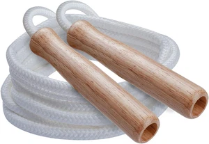 SR Series Classic Nylon Jump Rope with Wood Handles, 7-Feet (Single) - Picture 1 of 2