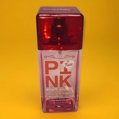 VICTORIA'S SECRET ROSA CON UN CHAPOTEO BRUMA CORPORAL AFRUTADA Y BRILLANTE 8,4 oz sin caja Foto 1 de 4