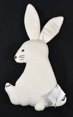Pottery Barn Kids Rifle Paper Co. Almohada Conejo Con Forma 22.5" Blanca NUEVA Foto 1 de 4