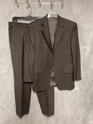 Hickey Freeman Loro Piana Suit Men 38R Bird Eye Flannel Super 130s 33x32 Bespoke - Image 1 of 4