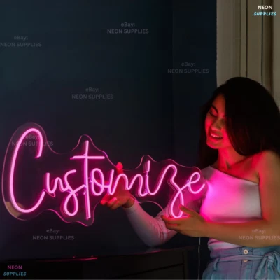 Letrero de neón personalizado LED luz de neón para bar pared decoración del hogar como su propio letrero de neón Foto 1 de 4