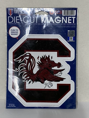 SOUTH CAROLINA GAMECOCKS 6"X6" DIE-CUT MAGNET FOR INDOOR OR OUTDOOR HIGH QUALITY Cover