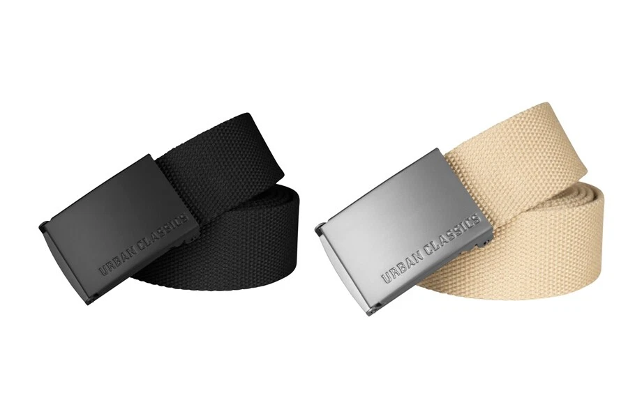 Stoffgürtel Urban Classics Basic Canvas Belt Damen Herren Gürtel Koppel TB305