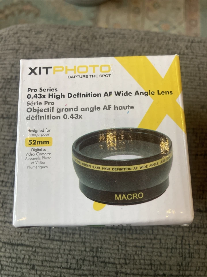 Xit XT52WAB 52mm 0.43 Wide Angle Camera Lens (Black) - Image 1 of 1