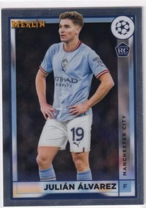 Topps Merlin Chrome Champions League 22/23 No. 94 Julian Alvarez Rookie - Picture 1 of 2