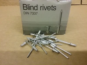 Aluminium Blind Rivets 4.0 x 8.0mm Box (500) DIN7337 part no. 40800 - Picture 1 of 4